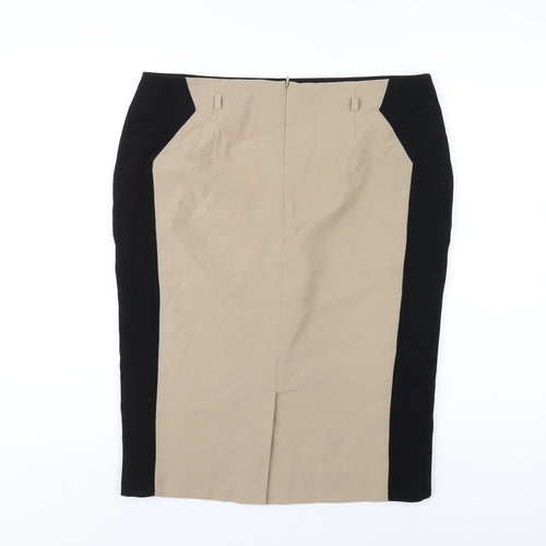 Principles Womens Brown Polyester Straight & Pencil Skirt Size 14 Zip