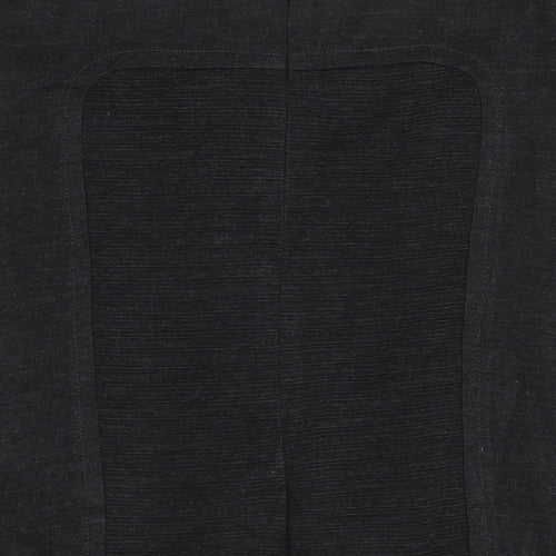 Marks and Spencer Womens Grey Acrylic Straight & Pencil Skirt Size 14 Zip