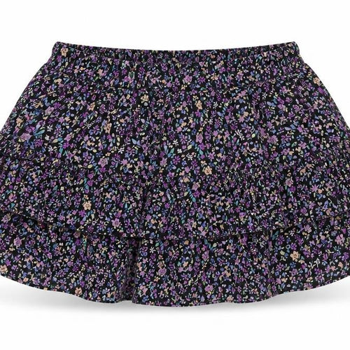 Marks and Spencer Girls Multicoloured Floral Polyester A-Line Skirt Size 13-14 Years Regular Pull On