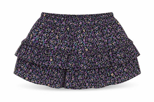 Marks and Spencer Girls Multicoloured Floral Polyester A-Line Skirt Size 13-14 Years Regular Pull On