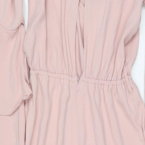 River Island Womens Pink Polyester Jumpsuit One-Piece Size 10 L20 in Zip