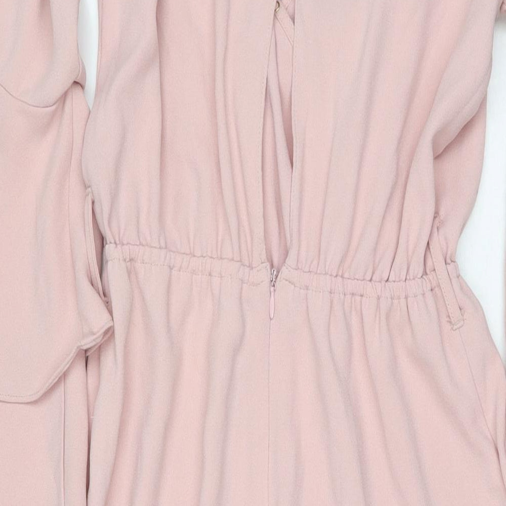 River Island Womens Pink Polyester Jumpsuit One-Piece Size 10 L20 in Zip