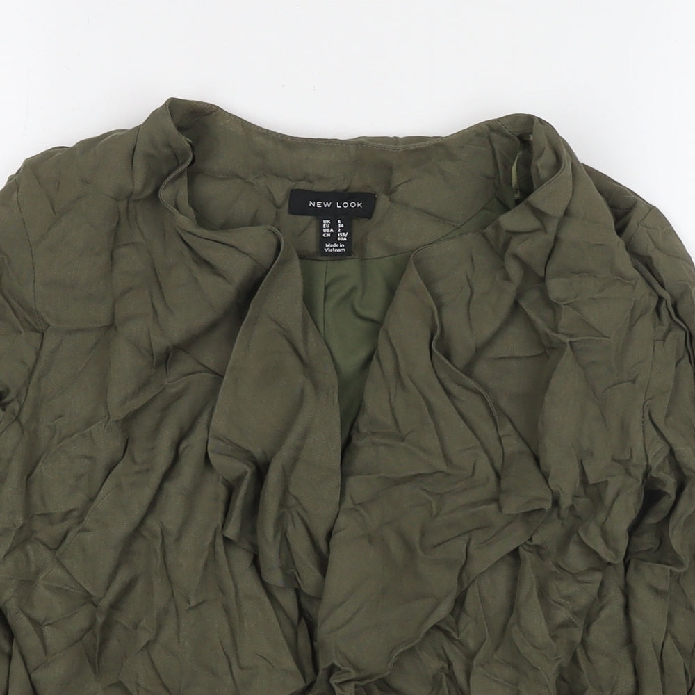 New Look Womens Green Jacket Blazer Size 6