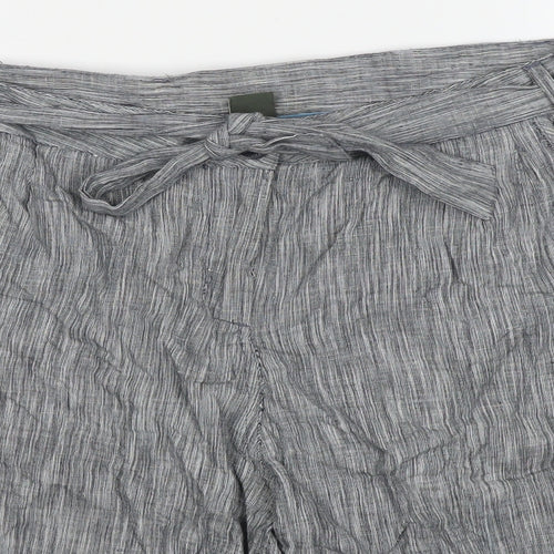 Regatta Womens Grey Cotton Bermuda Shorts Size 18 L5 in Regular Zip