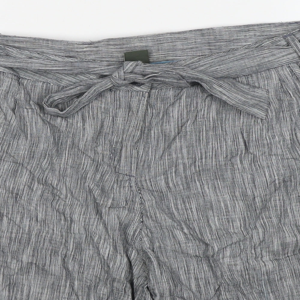 Regatta Womens Grey Cotton Bermuda Shorts Size 18 L5 in Regular Zip