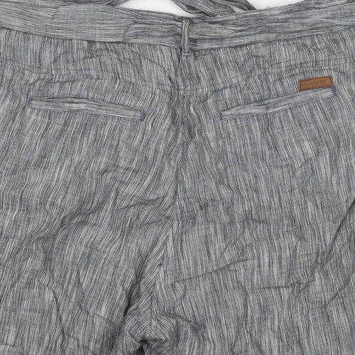 Regatta Womens Grey Cotton Bermuda Shorts Size 18 L5 in Regular Zip
