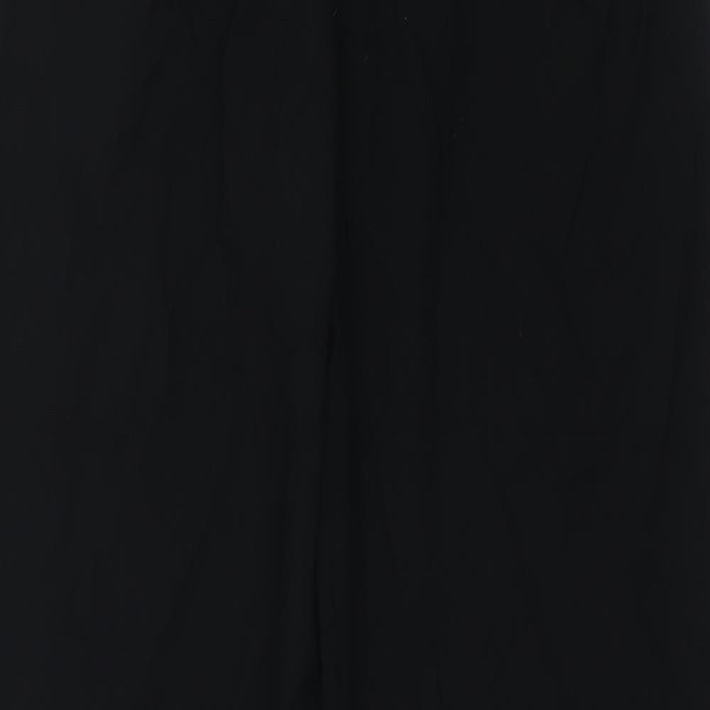 Stradivarius Womens Black Polyester Trousers Size 8 L30 in Regular Zip