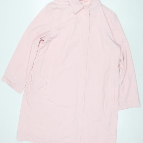 Hauber Womens Pink Jacket Size 14 Button