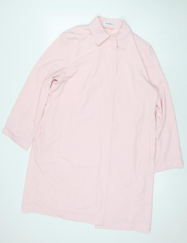 Hauber Womens Pink Jacket Size 14 Button