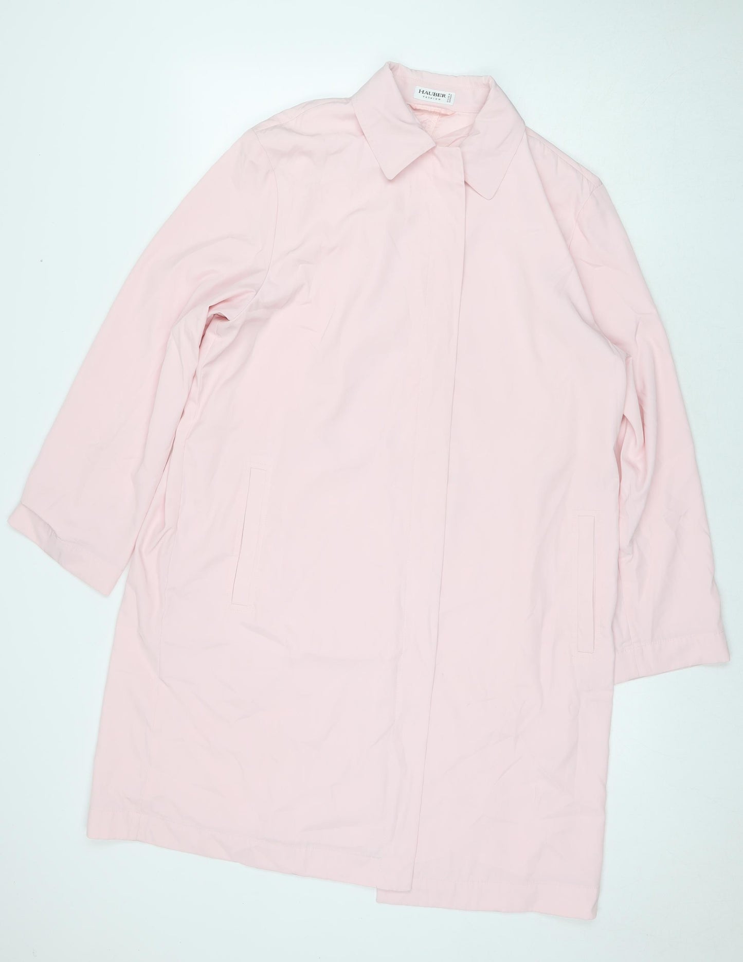 Hauber Womens Pink Jacket Size 14 Button
