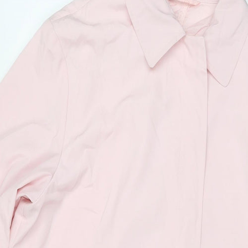 Hauber Womens Pink Jacket Size 14 Button