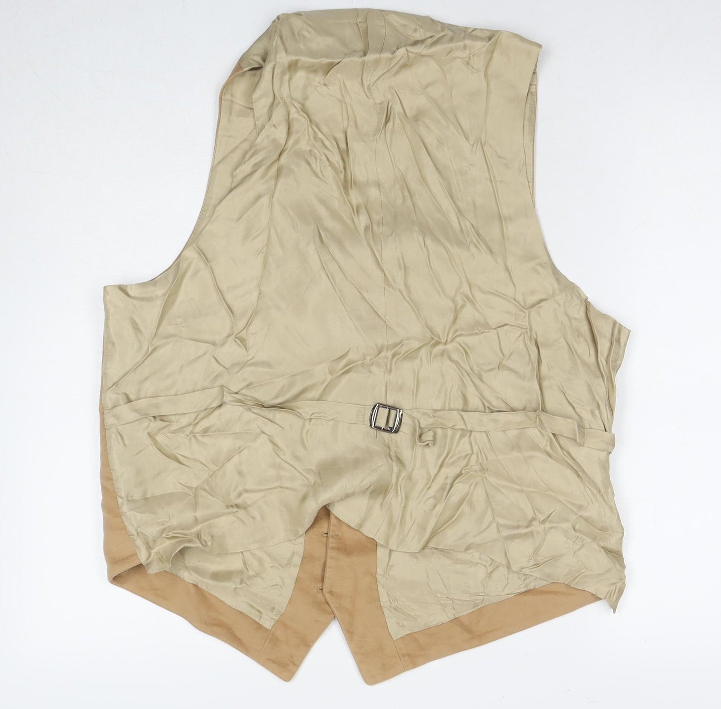 Peter Christian Mens Brown Cotton Jacket Suit Waistcoat Size 46 Regular