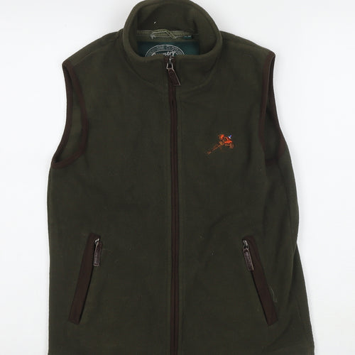 Rydale Boys Green Gilet Waistcoat Size 9-10 Years Zip