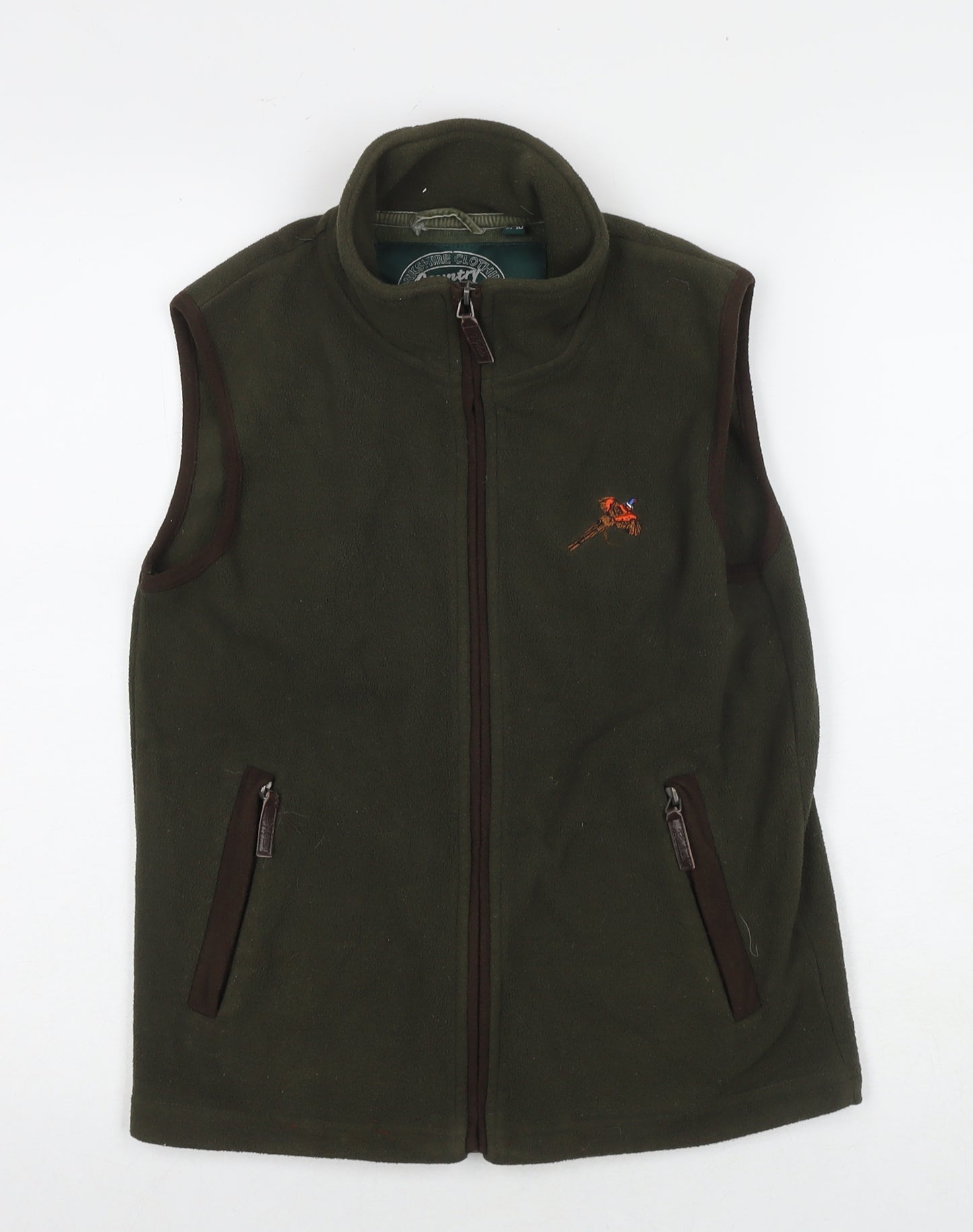 Rydale Boys Green Gilet Waistcoat Size 9-10 Years Zip