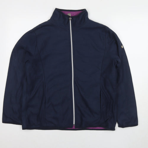 Anne de Lancey Womens Blue Jacket Size M Zip - Reversible