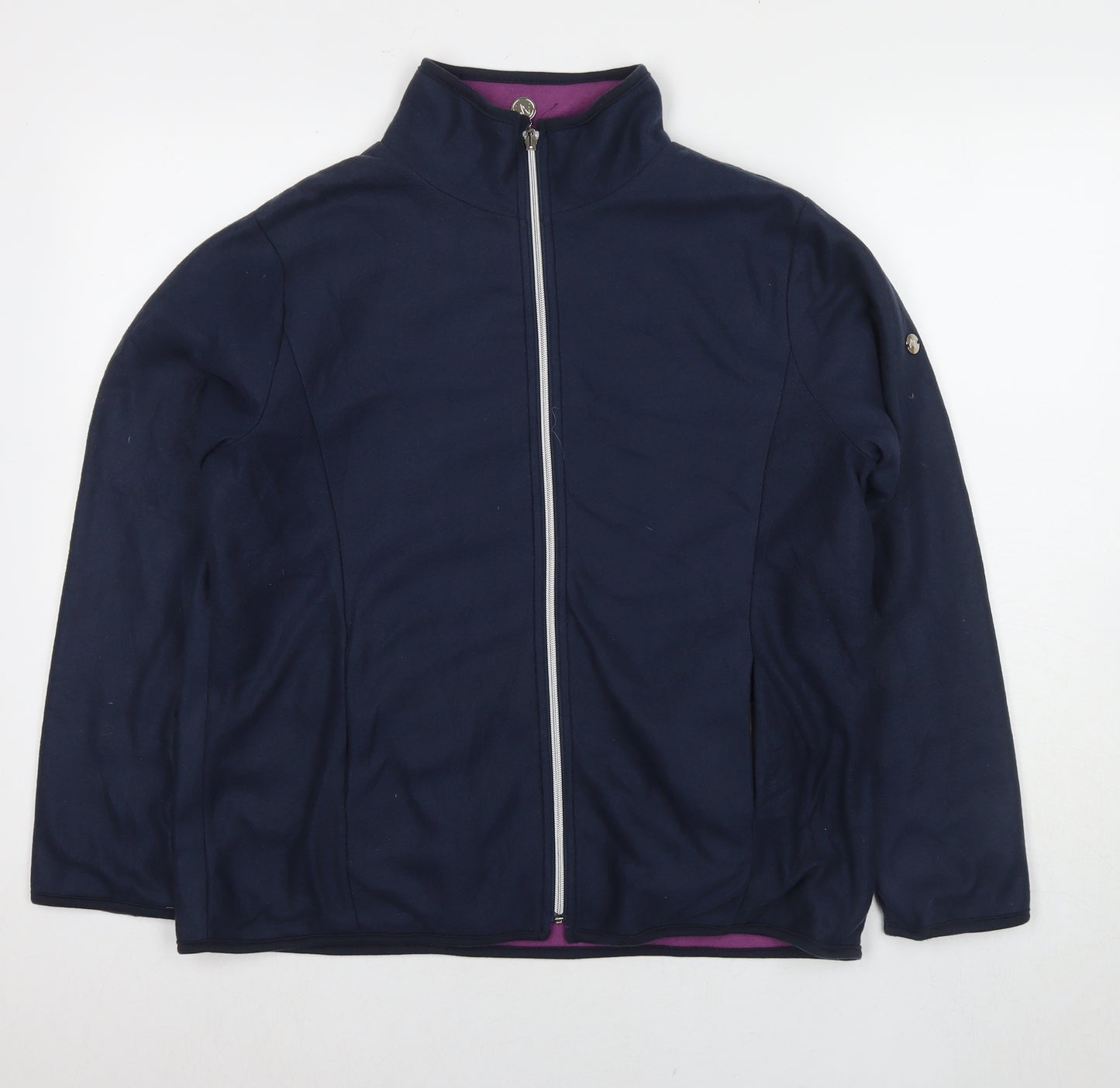 Anne de Lancey Womens Blue Jacket Size M Zip - Reversible
