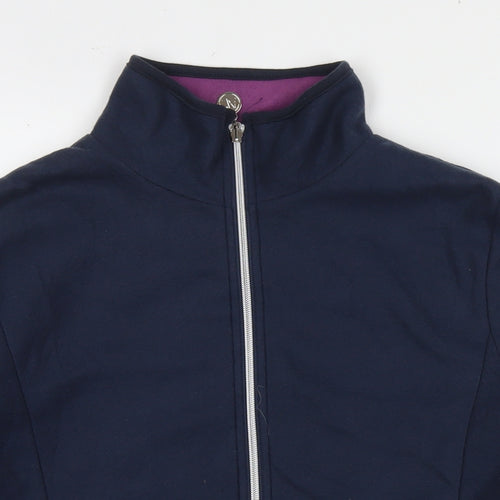 Anne de Lancey Womens Blue Jacket Size M Zip - Reversible