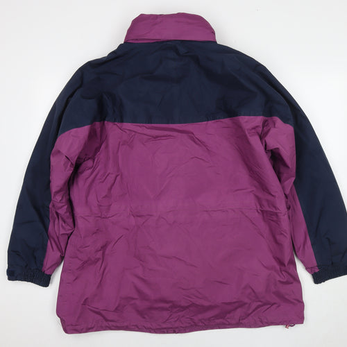 Casual Comfort Womens Purple Jacket Size 18 Zip - Detachable Fleece