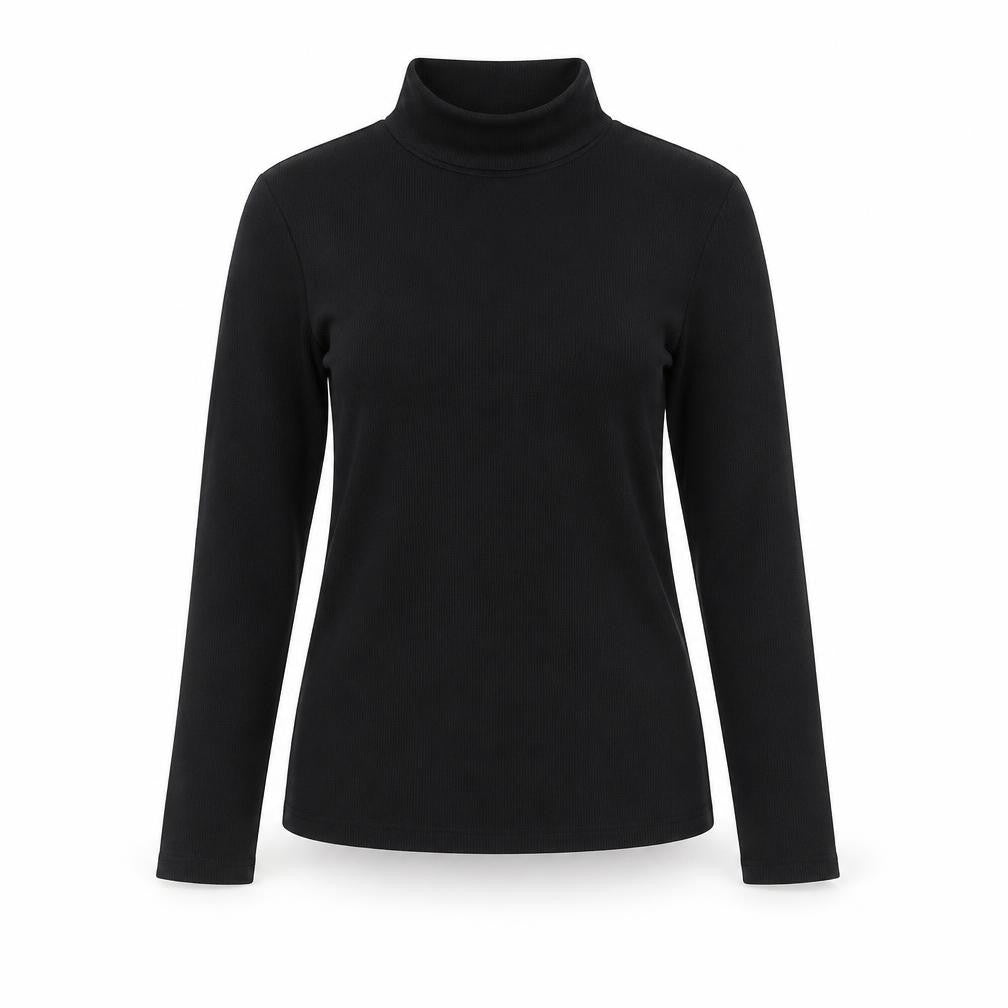 Edge Street Womens Black Polyester Basic T-Shirt Size 10 Round Neck
