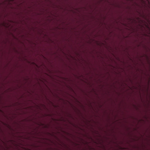 Marks and Spencer Womens Purple Viscose Basic Blouse Size 16 Round Neck