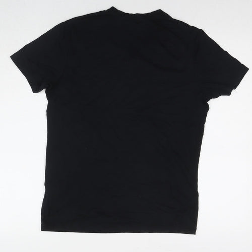 Autograph Mens Black Modal T-Shirt Size M V-Neck