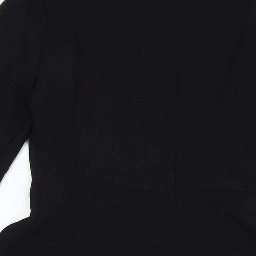 Zara Womens Black Polyester Fit & Flare Size S Round Neck Pullover
