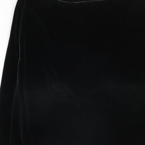 Marks and Spencer Womens Black Polyester A-Line Skirt Size 10