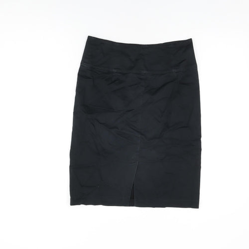 Red Herring Womens Black Polyester Straight & Pencil Skirt Size 10 Zip