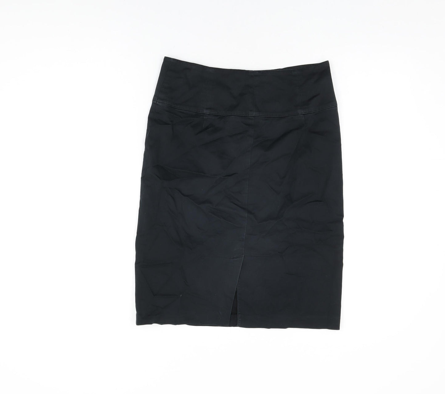 Red Herring Womens Black Polyester Straight & Pencil Skirt Size 10 Zip