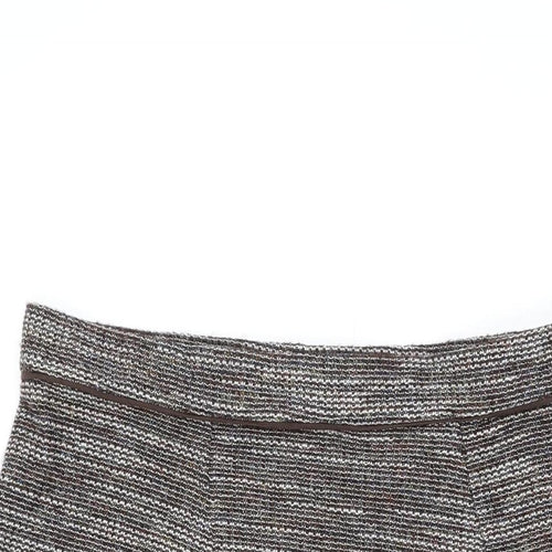 Marks and Spencer Womens Brown Polyester Swing Skirt Size 16