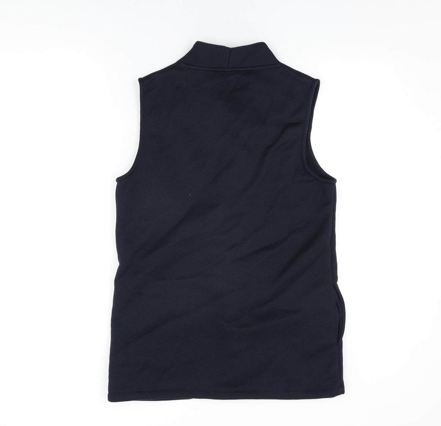 TIGI Womens Blue Gilet Jacket Size 10 Button