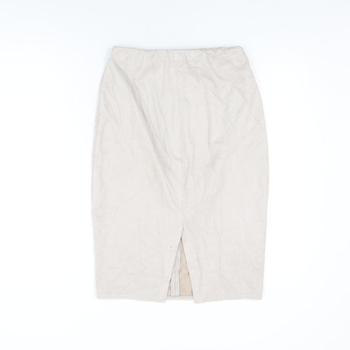 River Island Womens Beige Polyester Straight & Pencil Skirt Size 12