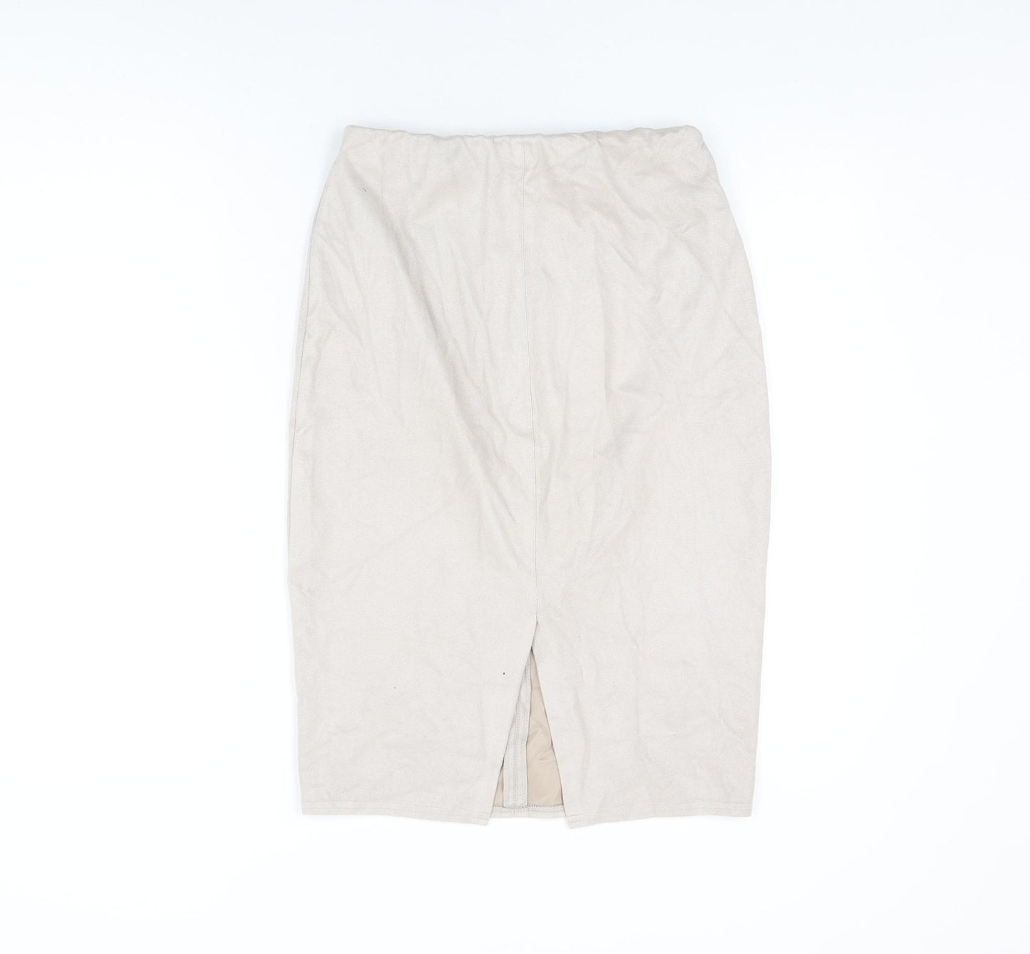 River Island Womens Beige Polyester Straight & Pencil Skirt Size 12