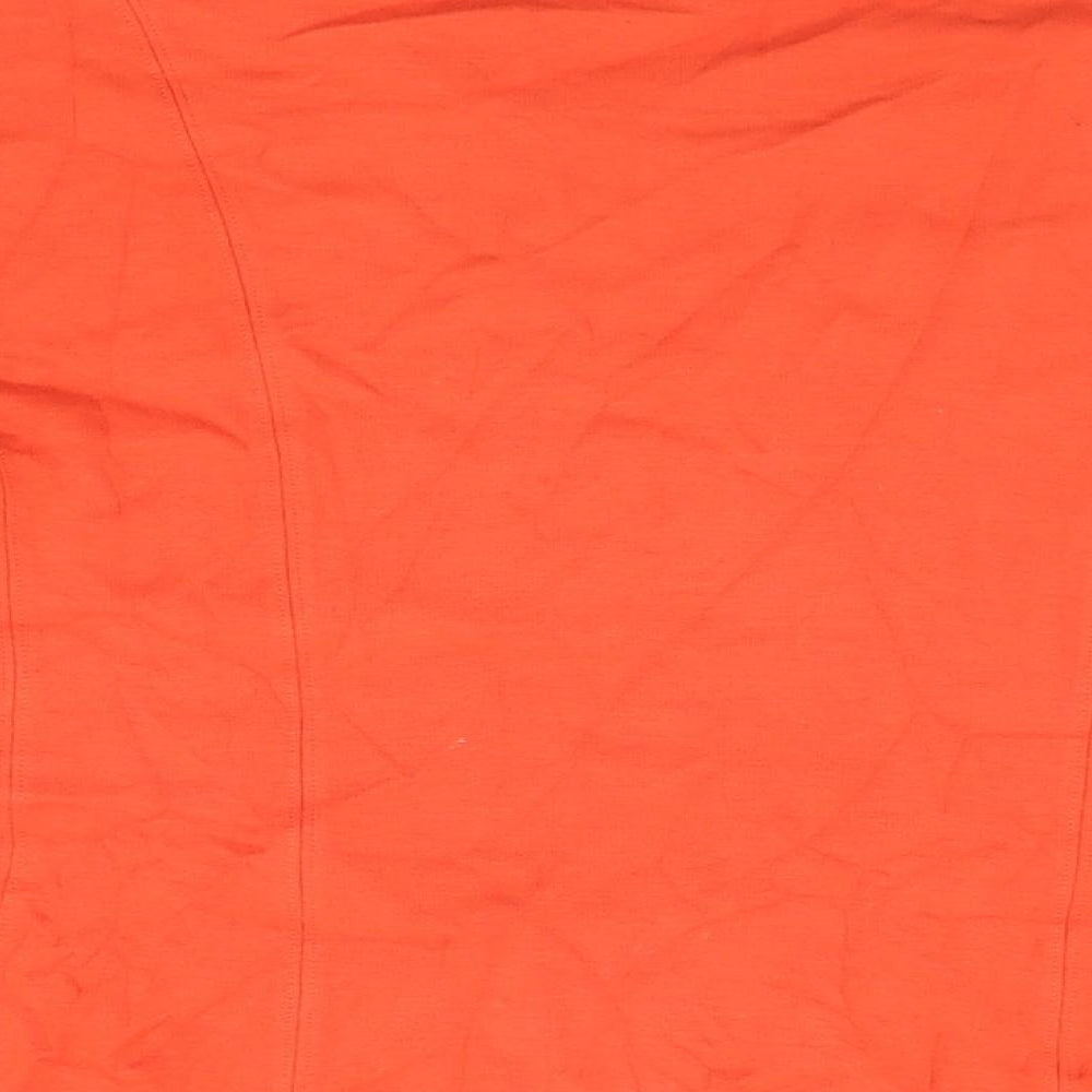 Jigsaw Womens Red Viscose Basic T-Shirt Size L Round Neck