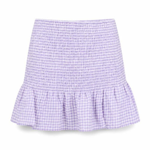 H&M Womens Purple Geometric Cotton Mini Skirt Size XS