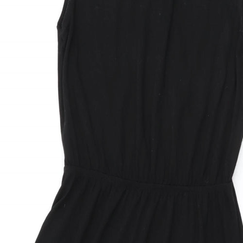 H&M Womens Black Polyester Maxi Size XS Round Neck Pullover