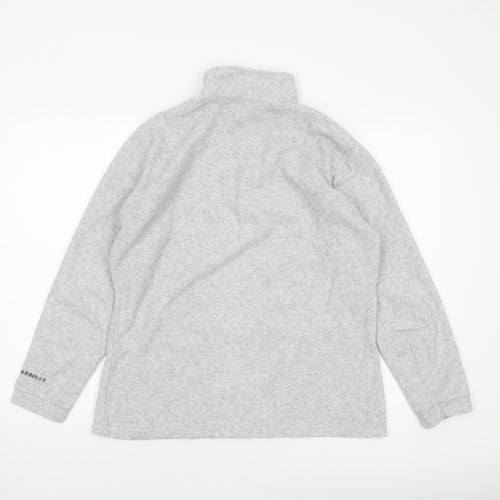 Wannabee Womens Grey Polyester Pullover Sweatshirt Size XL Zip