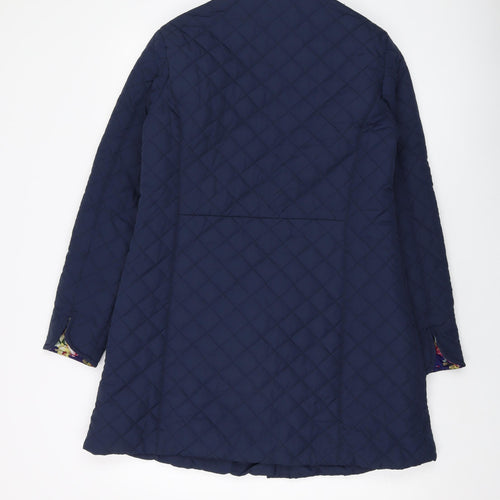 Betty Kay Womens Blue Quilted Jacket Size 12 Snap