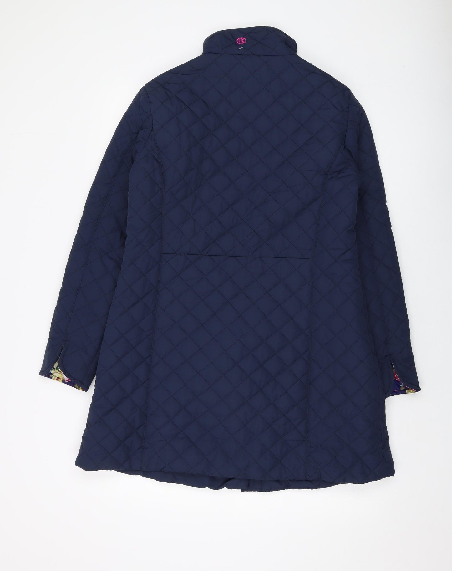 Betty Kay Womens Blue Quilted Jacket Size 12 Snap