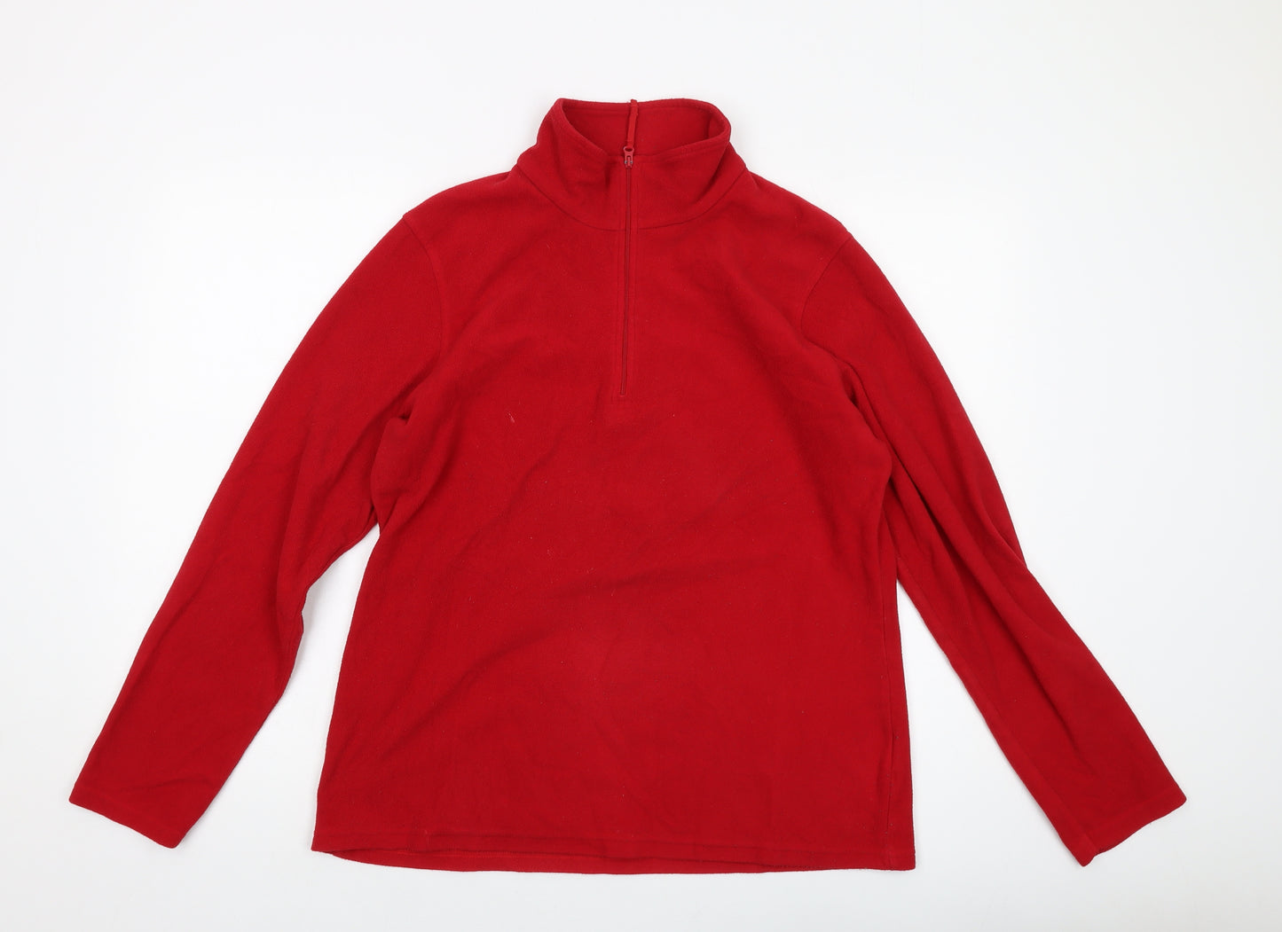 Mountain Warehouse Mens Red Polyester Pullover Sweatshirt Size L