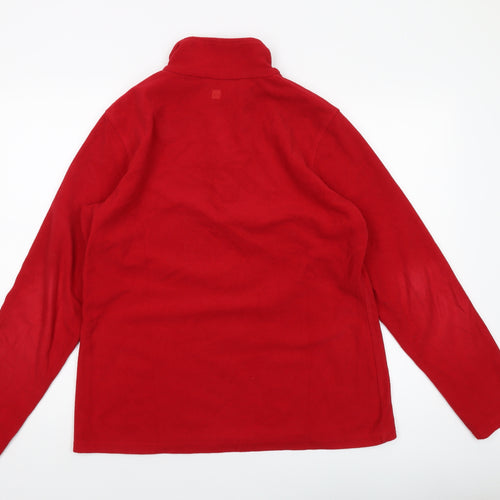 Mountain Warehouse Mens Red Polyester Pullover Sweatshirt Size L