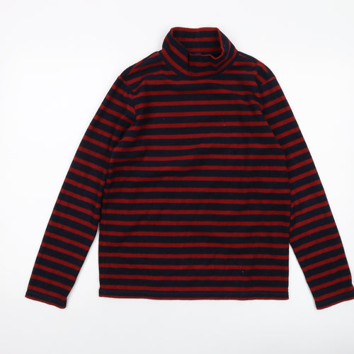 Uniqlo Womens Blue Striped Polyester Pullover Sweatshirt Size 12 Pullover