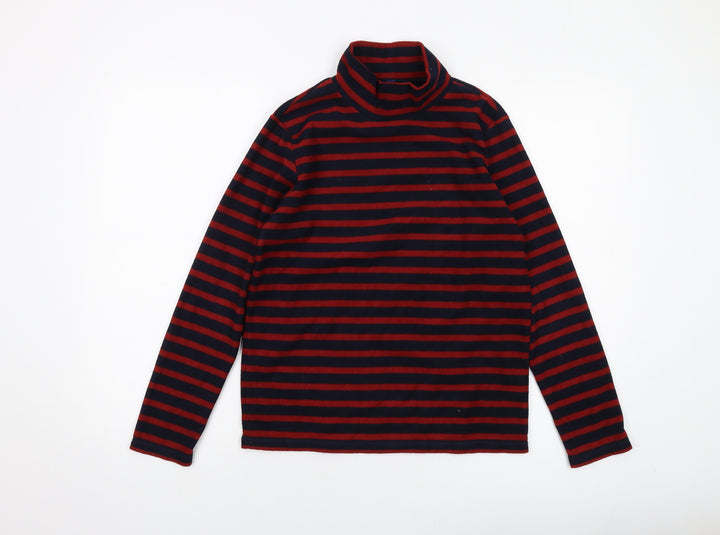Uniqlo Womens Blue Striped Polyester Pullover Sweatshirt Size 12 Pullover