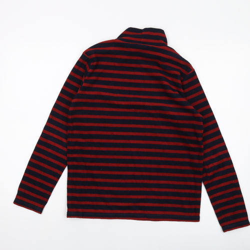 Uniqlo Womens Blue Striped Polyester Pullover Sweatshirt Size 12 Pullover