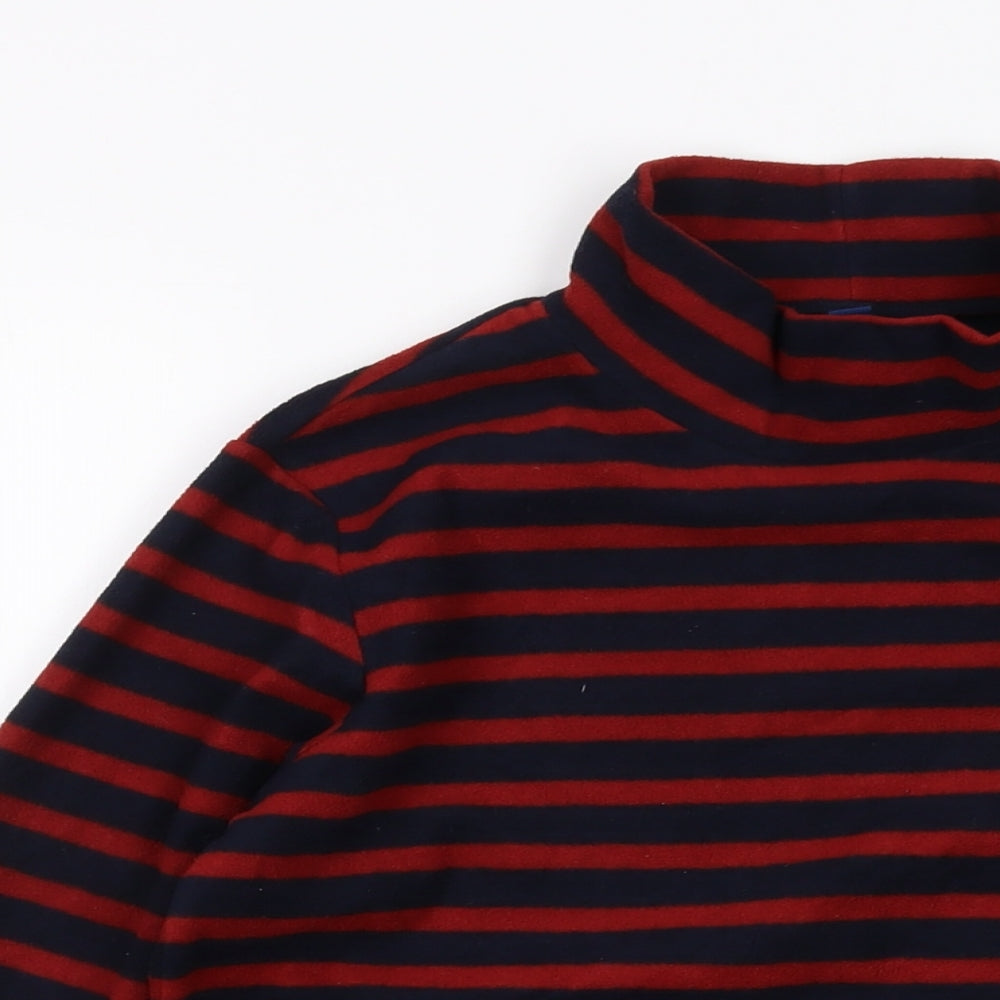 Uniqlo Womens Blue Striped Polyester Pullover Sweatshirt Size 12 Pullover