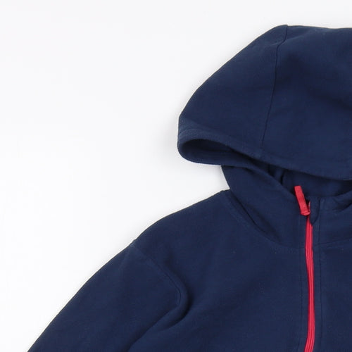 Mountain Warehouse Boys Blue Polyester Pullover Hoodie Size 11-12 Years Zip