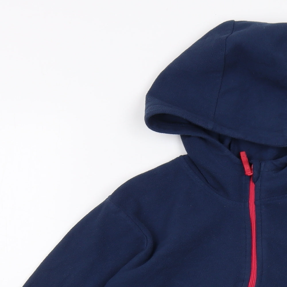Mountain Warehouse Boys Blue Polyester Pullover Hoodie Size 11-12 Years Zip