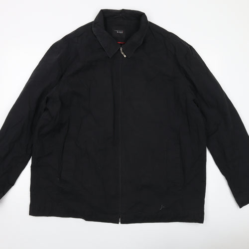 Thomas Nash Mens Black Jacket Size 2XL Zip