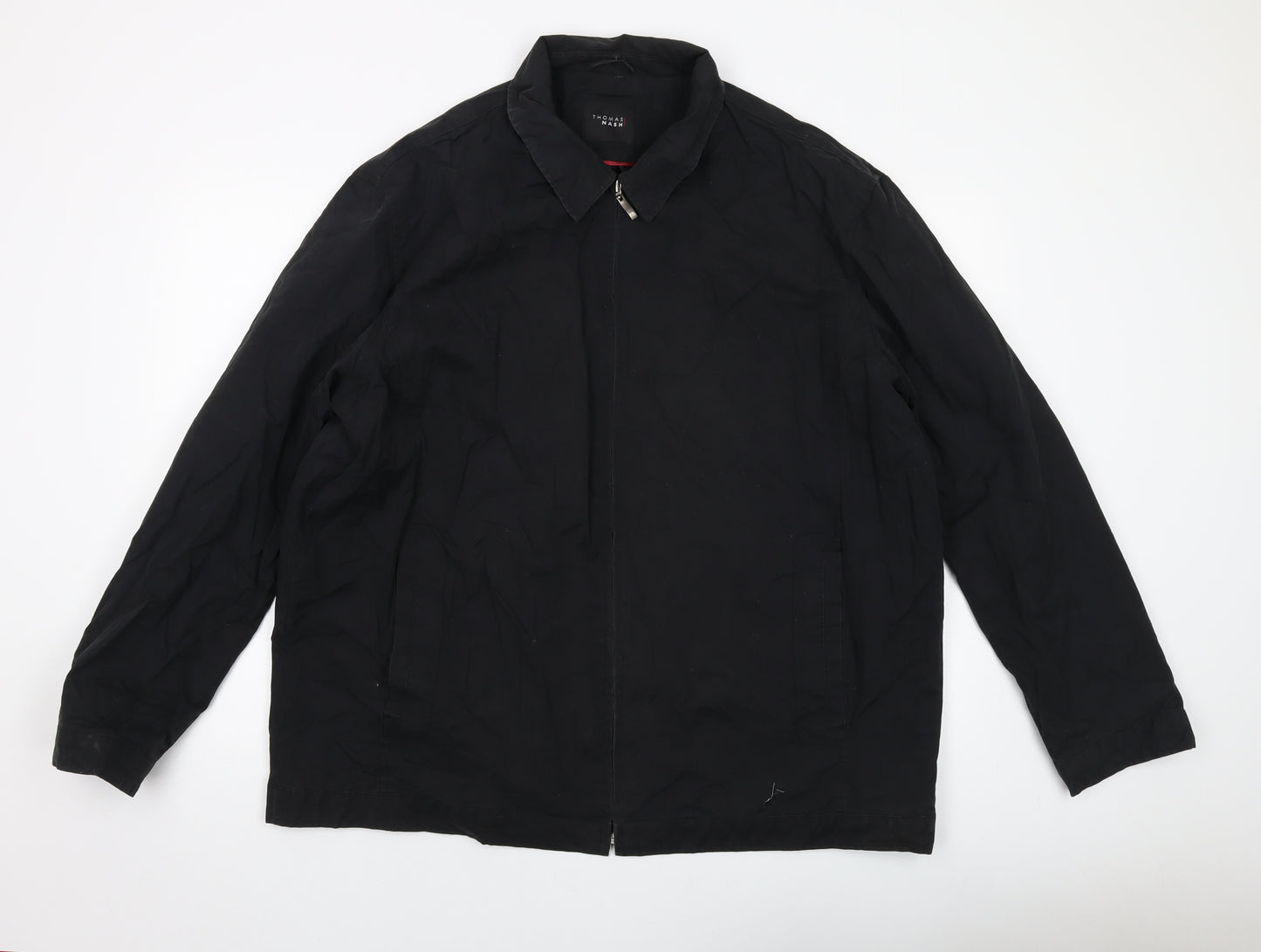 Thomas Nash Mens Black Jacket Size 2XL Zip