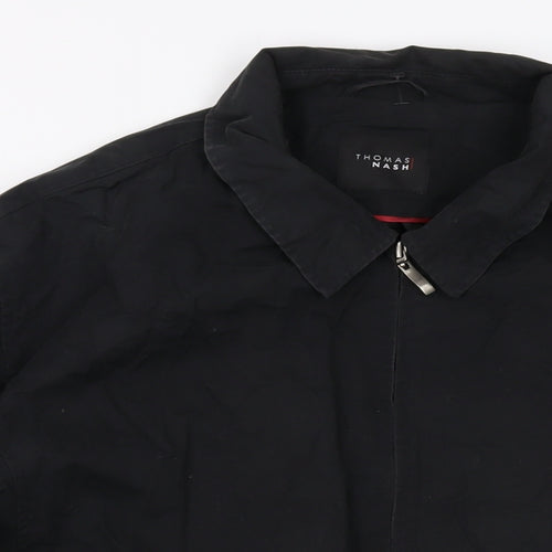 Thomas Nash Mens Black Jacket Size 2XL Zip